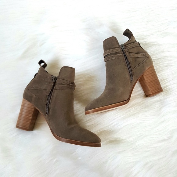 FINAL Cole Haan Ankle Linnie Bootie Morel Suede - Picture 2 of 8